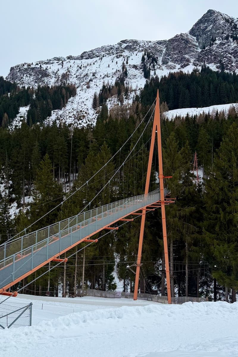Golden Gate Bridge in winter at Saalbach-Hinterglemm, Austria
