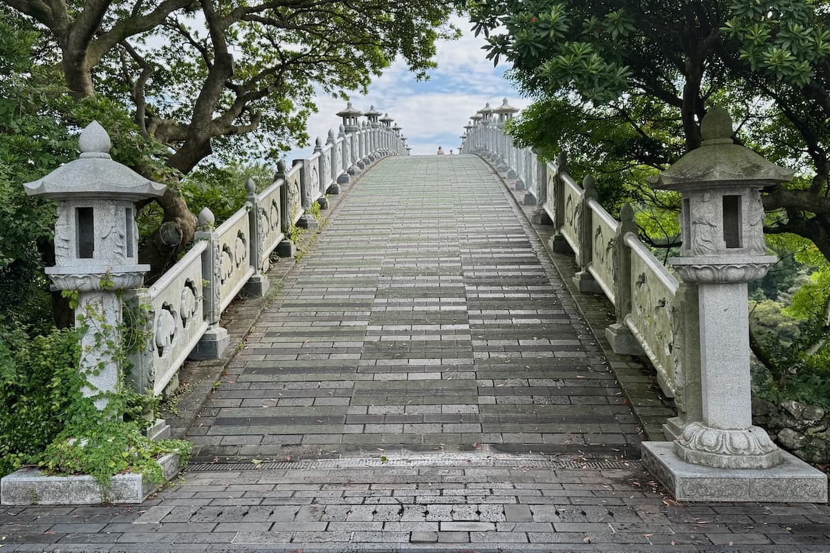 Bridge at Cheonjeyeon Falls Busan Korea
