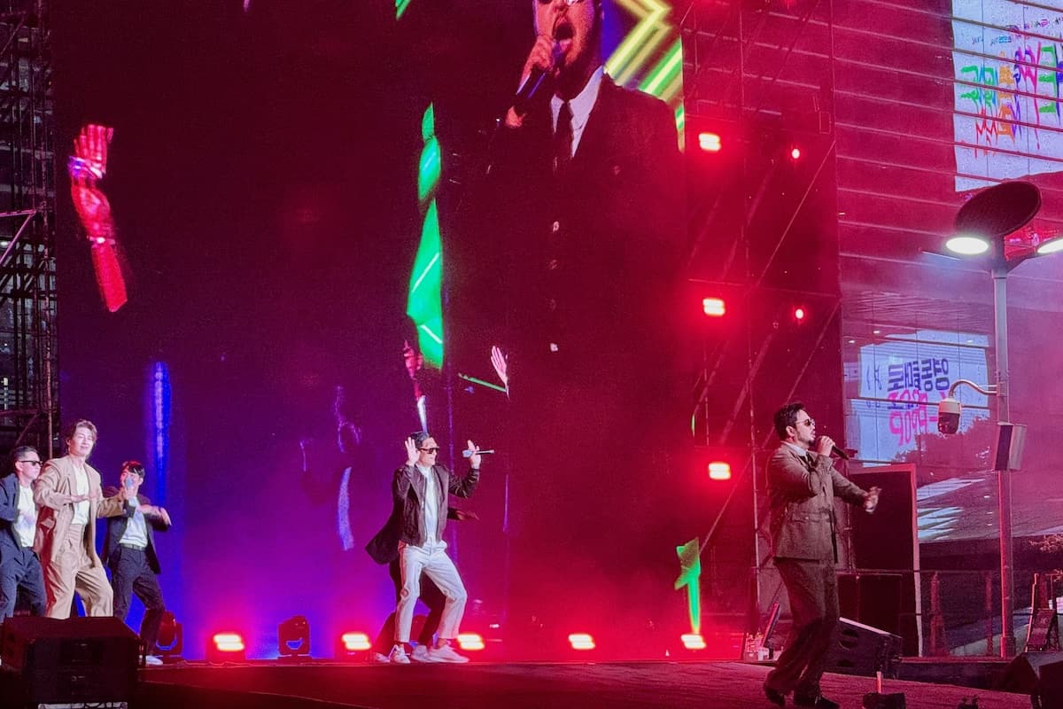 g.o.d. performing at Gangnam Kpop Festival in Seoul Korea