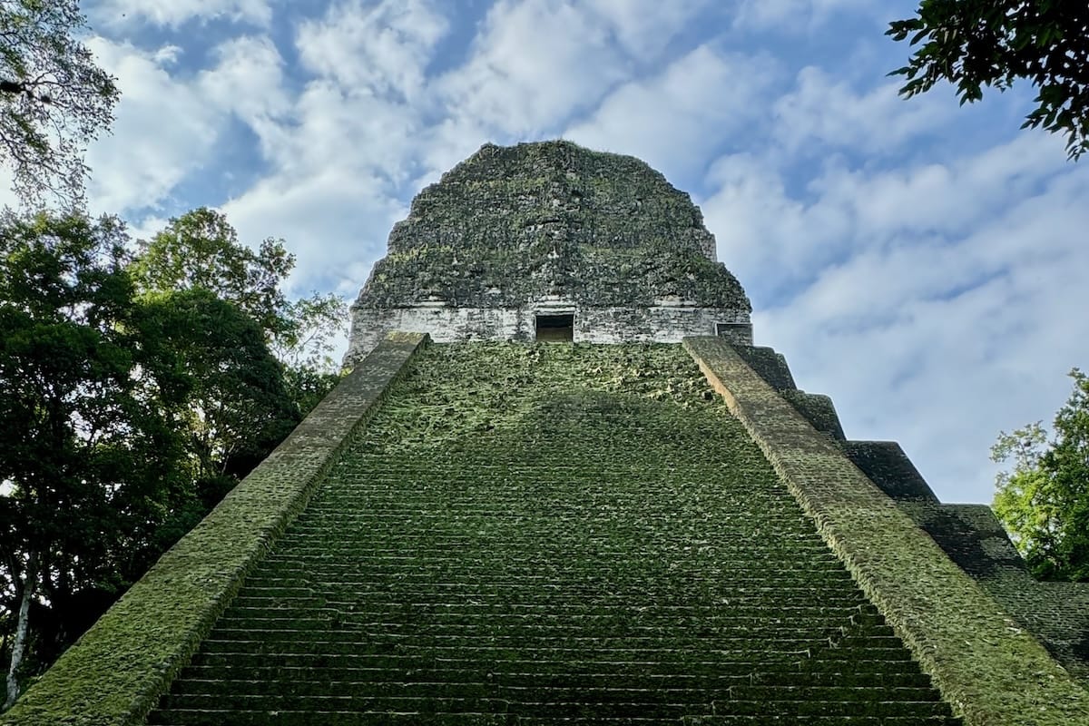 Mayan Pyramid at Tikal in Guatemala
