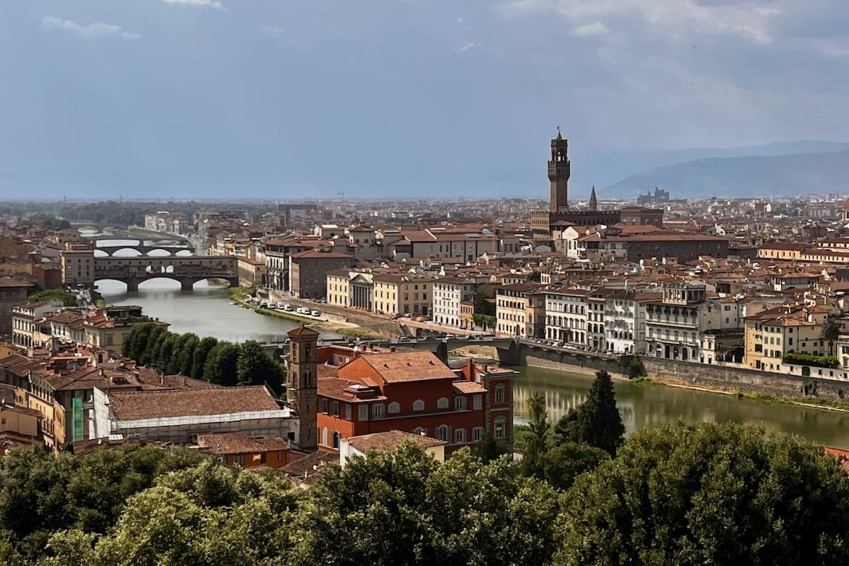 Views over Florence and River Arno fro Piazza Michelangelo