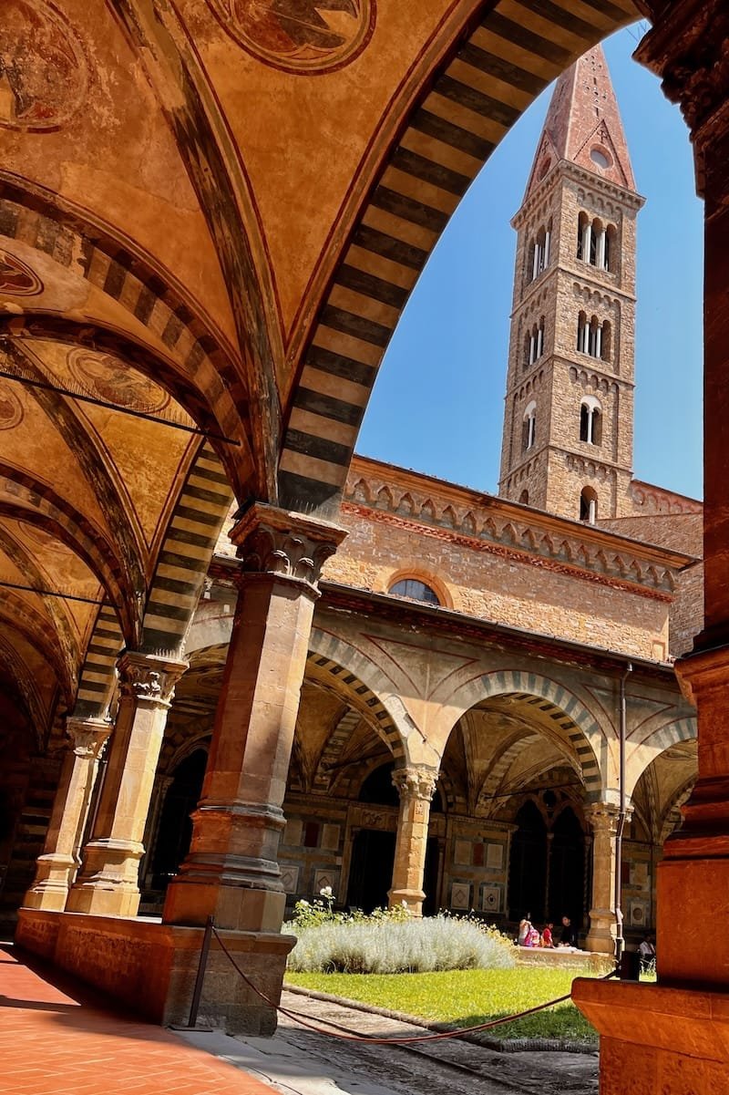 Santa Novella cloisters in Florence, Italy