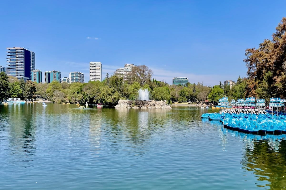 Lake in Chapultepec Park, Mexico City
