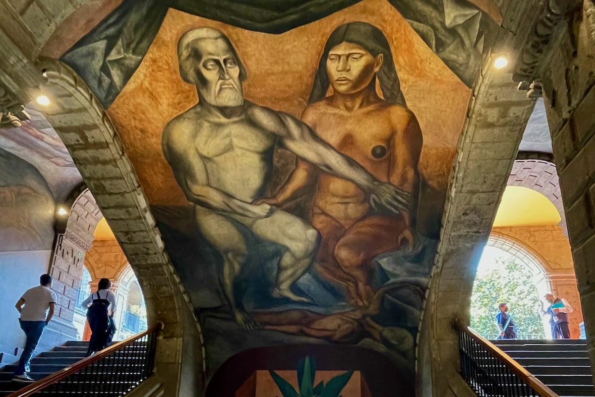 Mural inn Stairwell of Colegio de San Ildelfonso, Mexico City