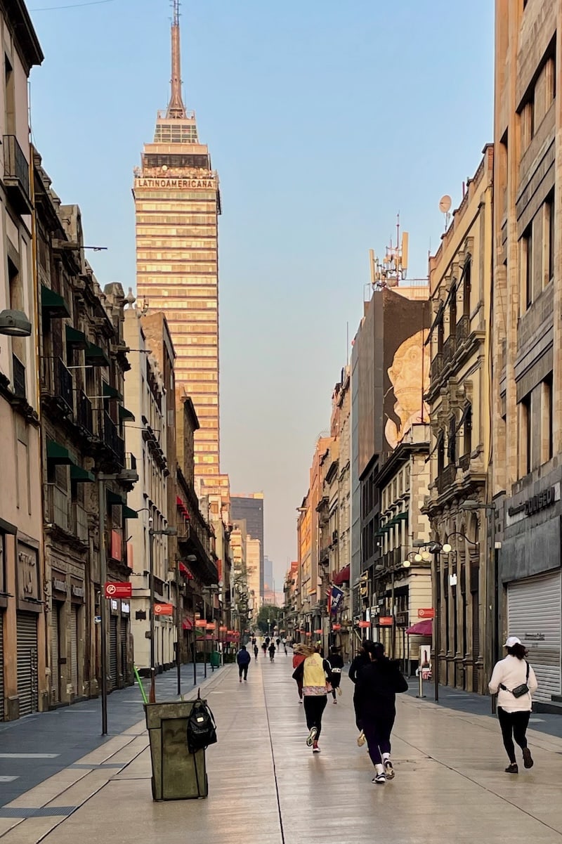 Joggers Running in Moderna, Mexico City