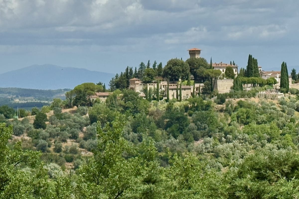 Castello di Verrazzano on hilltop Florence, Italy
