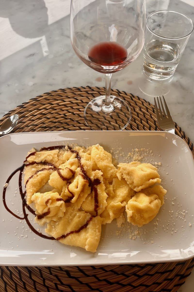 Pasta made in cooking class, Tuscany